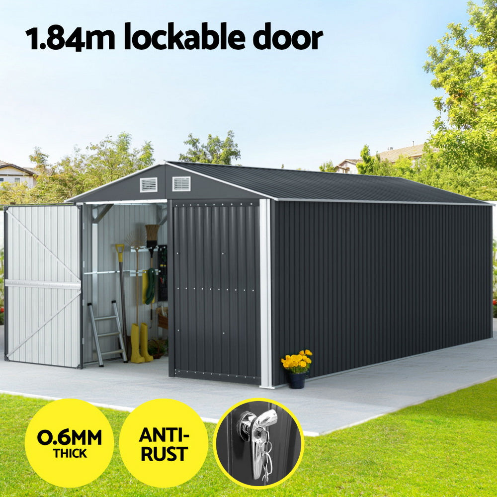 Giantz Garden Shed Sheds Outdoor Storage 3x5.38M Tool Workshop House Shelter 4