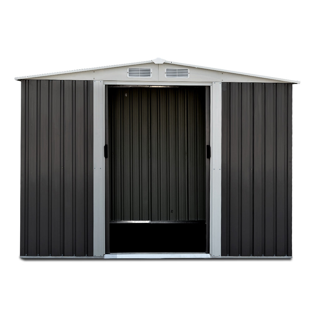 Giantz Garden Shed 2.58x2.07M Sheds Outdoor Storage Workshop Metal Shelter Sliding Door 3
