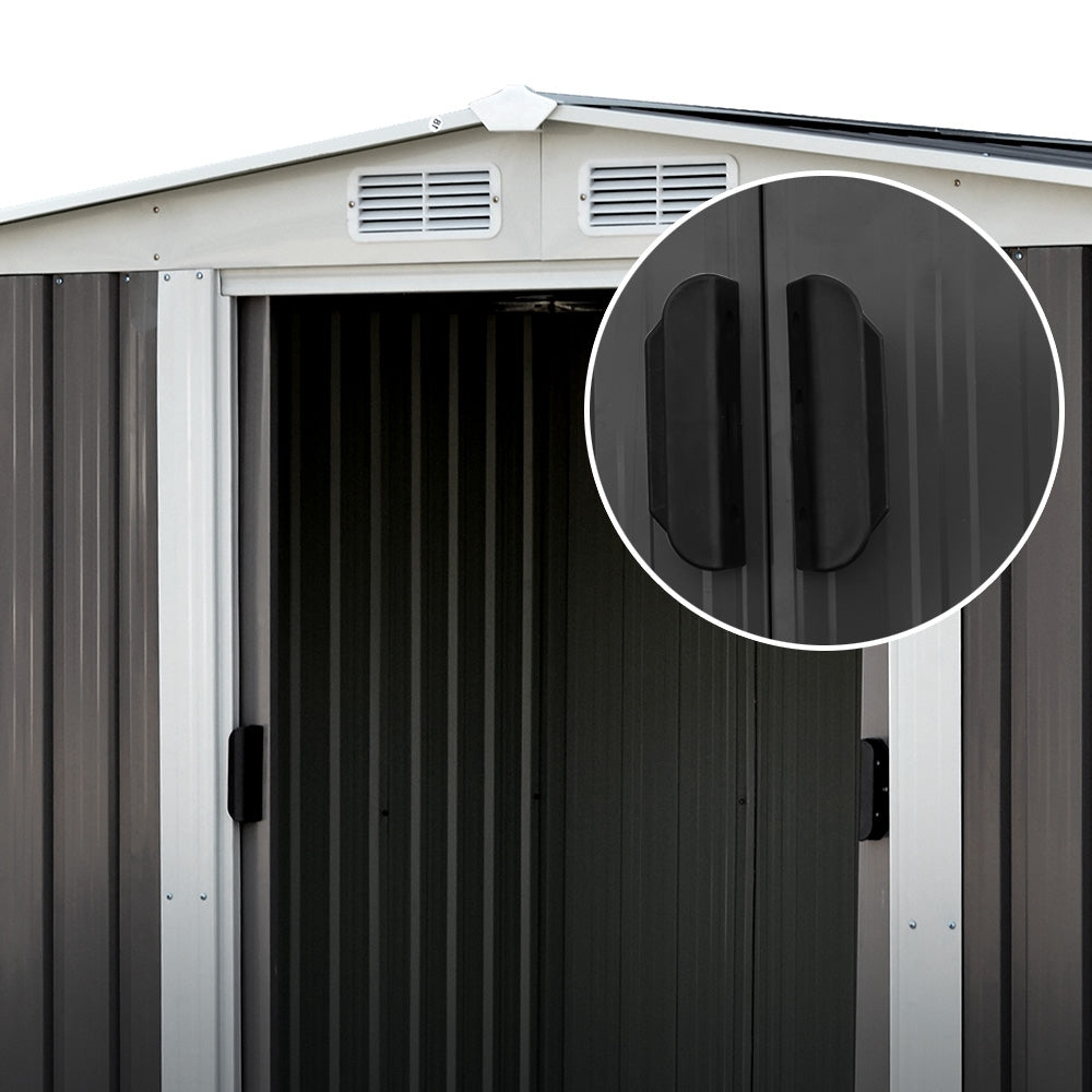 Giantz Garden Shed 2.58x2.07M Sheds Outdoor Storage Workshop Metal Shelter Sliding Door 5