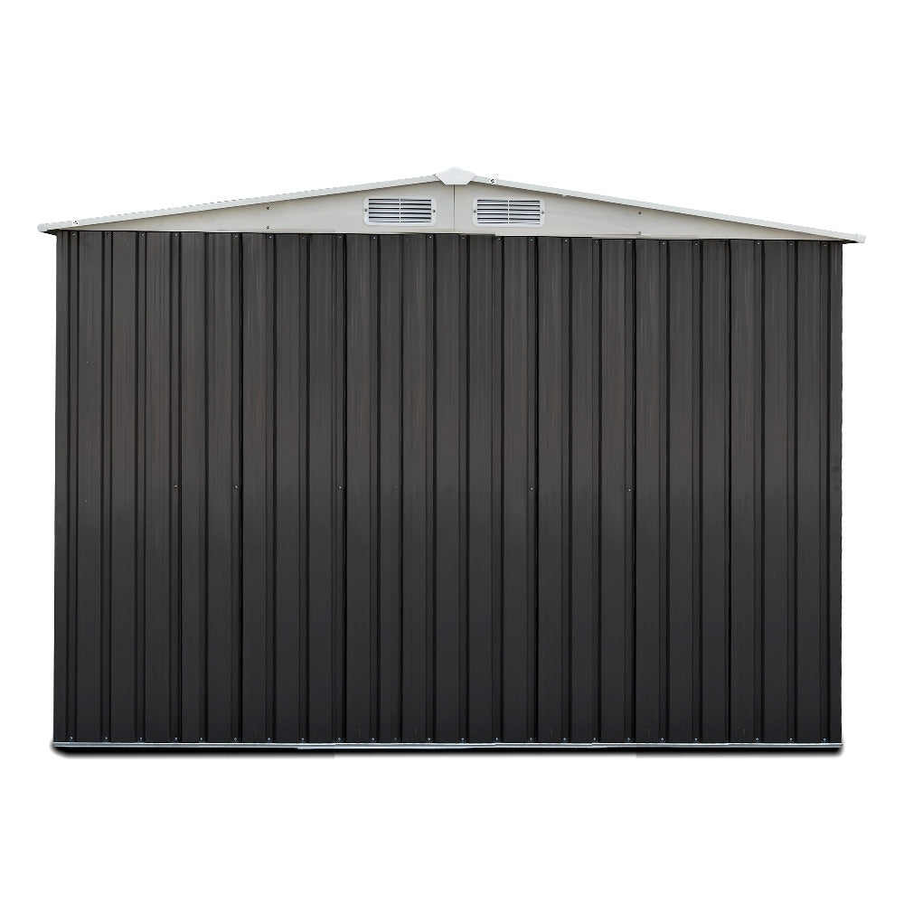 Giantz Garden Shed 2.58x2.07M w/Metal Base Sheds Outdoor Storage Double Door Tool 4