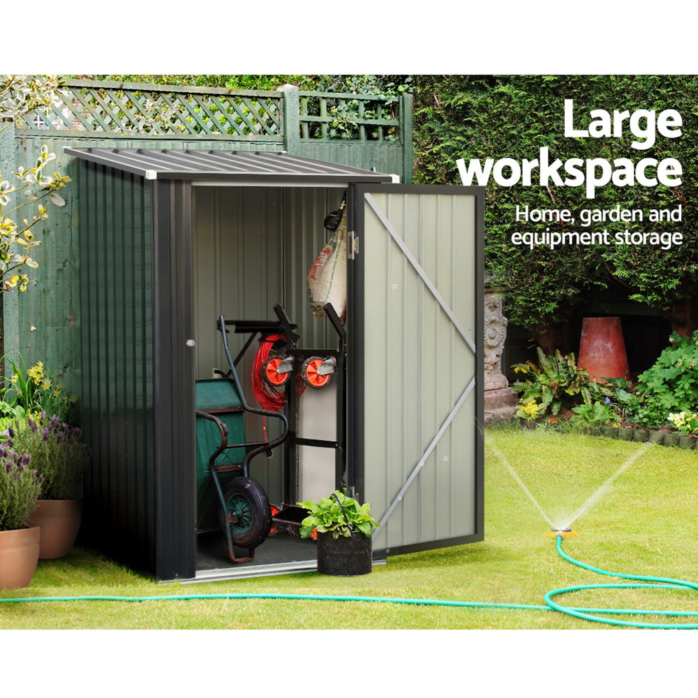 Giantz Garden Shed 0.99x1.04M Sheds Outdoor Tool Storage Workshop House Steel 4