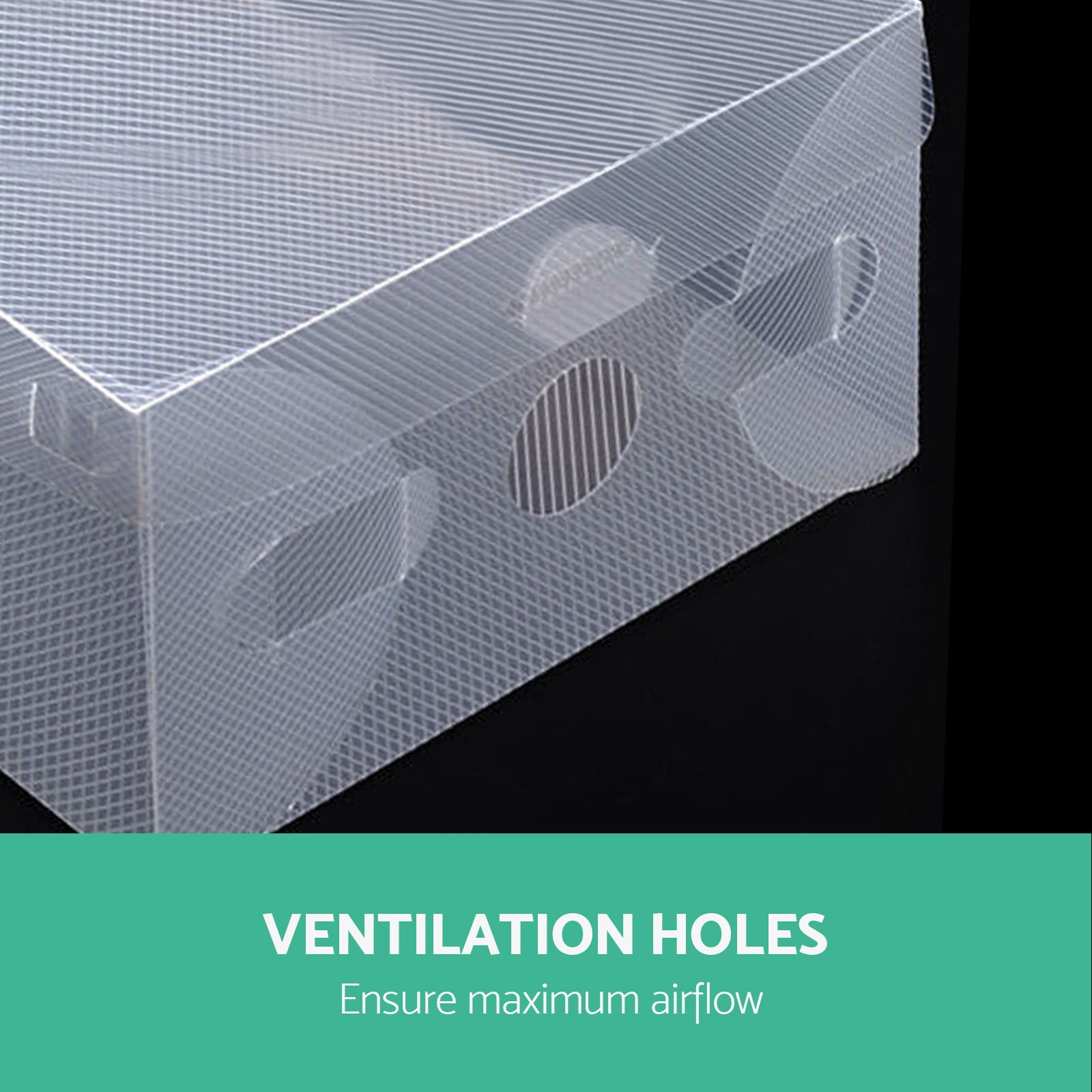 Artiss 40X Shoe Box Storage Clear Case Foldable Stackable 5