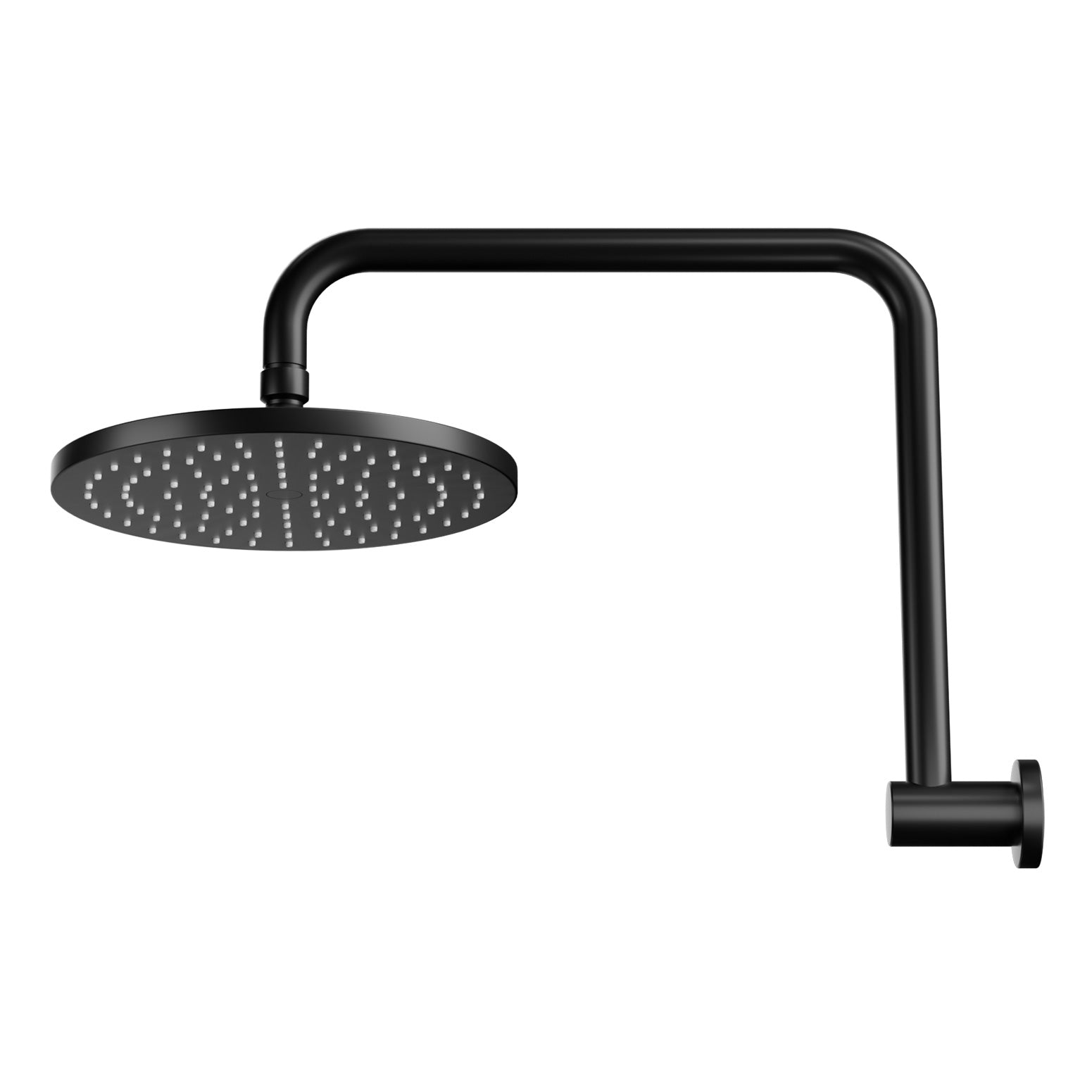 9'' Rain Shower Head Overhead High-pressure Swivel Black 3