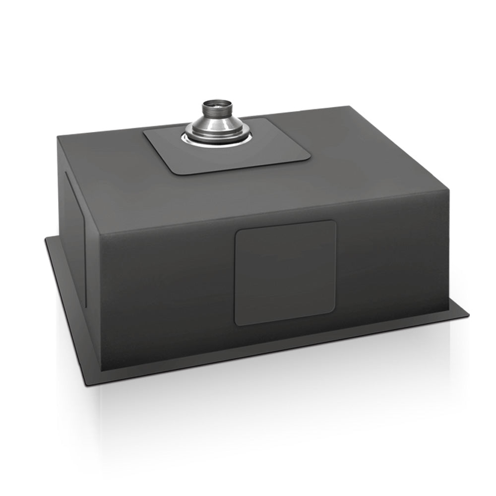 Cefito Kitchen Sink 70X45CM Stainless Steel Basin Single Bowl Black 4