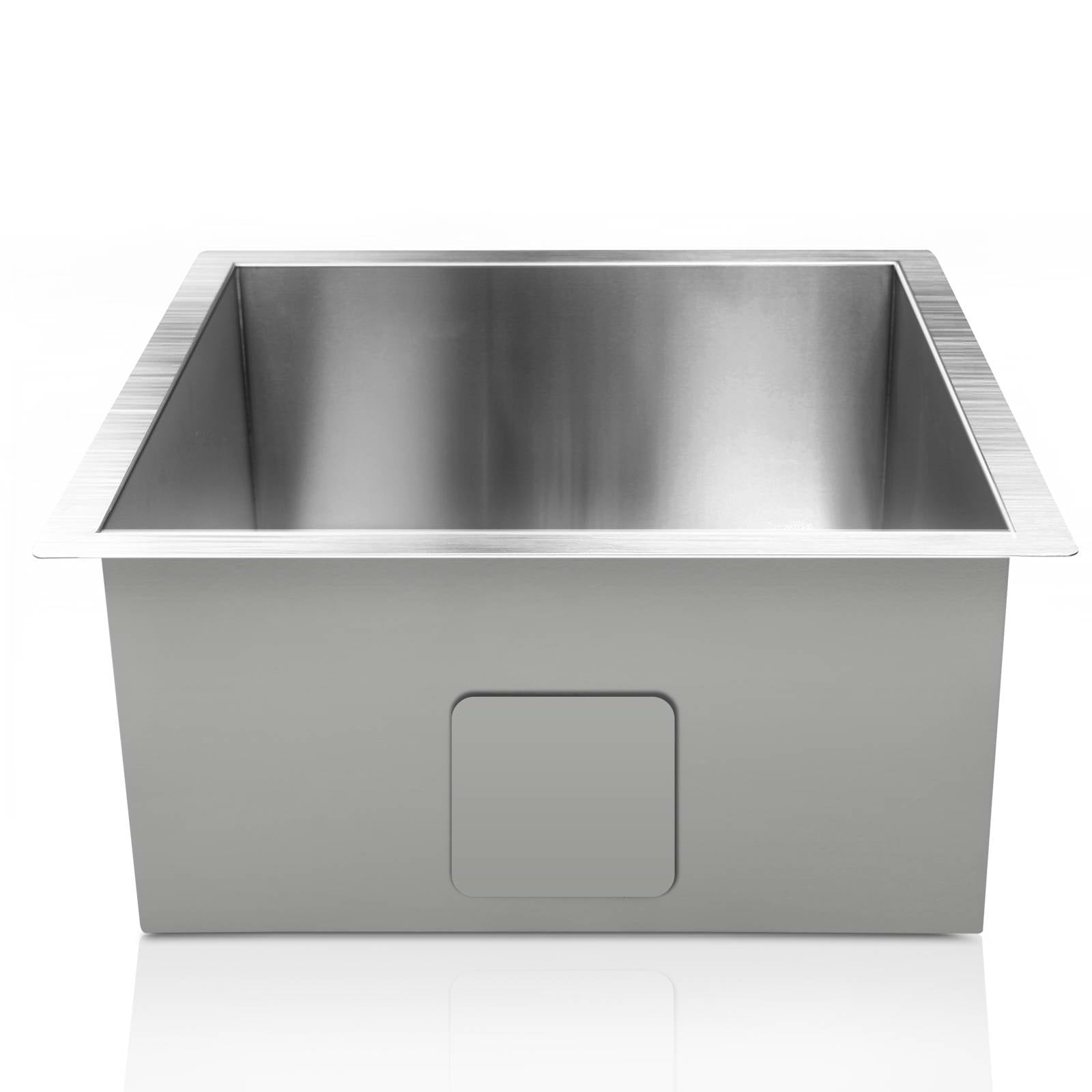 Cefito Kitchen Sink 36X36CM Stainless Steel Nano Basin Single Bowl Silver 3