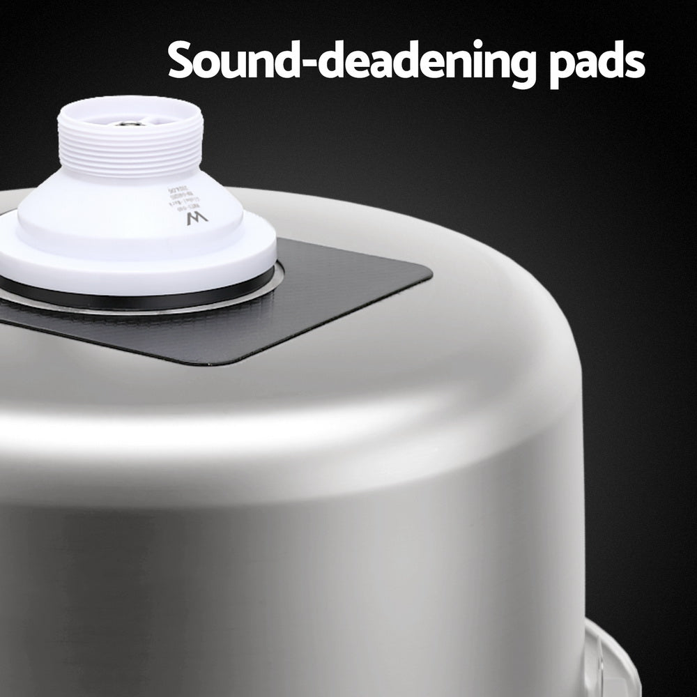 Cefito Kitchen Sink 43cm Round Stainless Steel Basin Single Bowl Silver 6