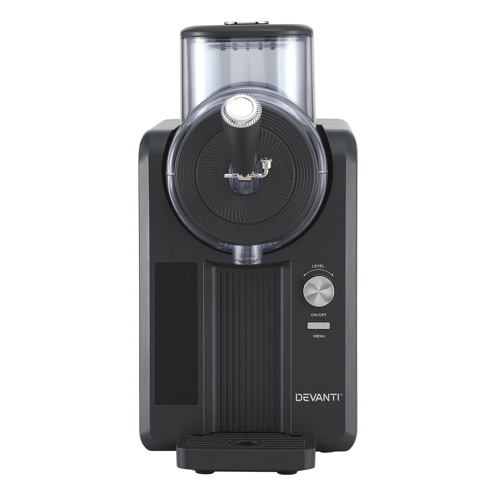 Devanti 2L Slushie Machine Ice Cream Maker Frozen Smoothies Milkshakes Black 3