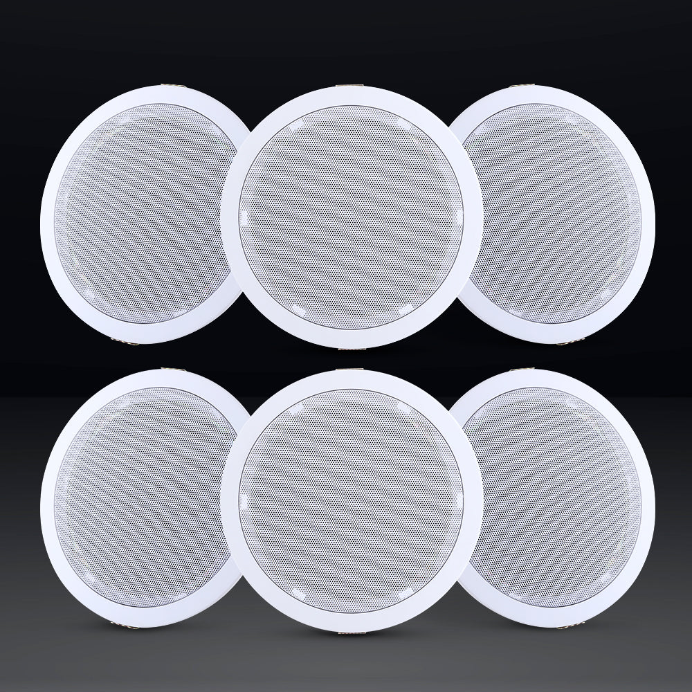 Giantz 6 Inch Ceiling Speakers In Wall Speaker Home Audio Stereos Tweeter 6pcs 6
