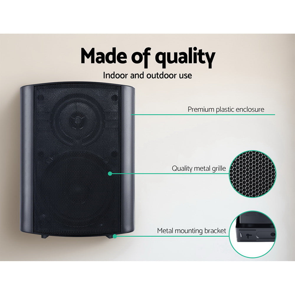 2-Way In Wall Speakers Home Speaker Outdoor Indoor Audio TV Stereo 150W 4