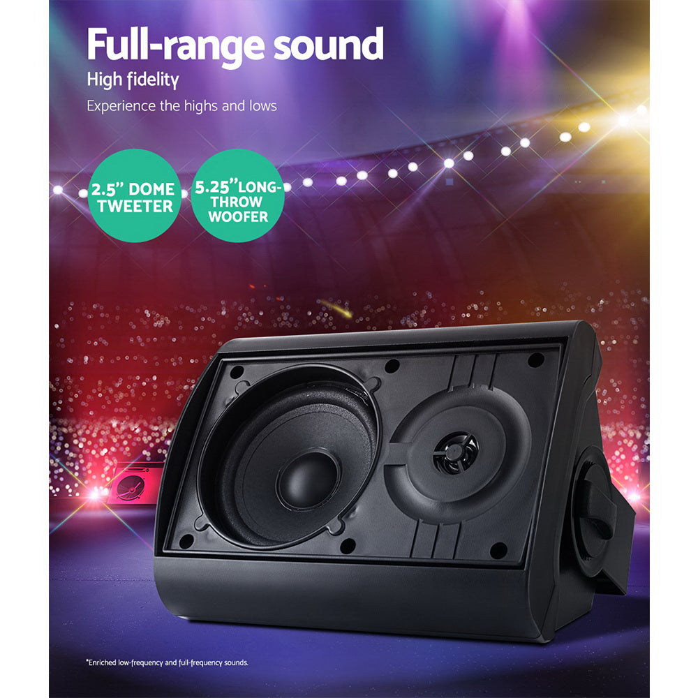 2-Way In Wall Speakers Home Speaker Outdoor Indoor Audio TV Stereo 150W 5