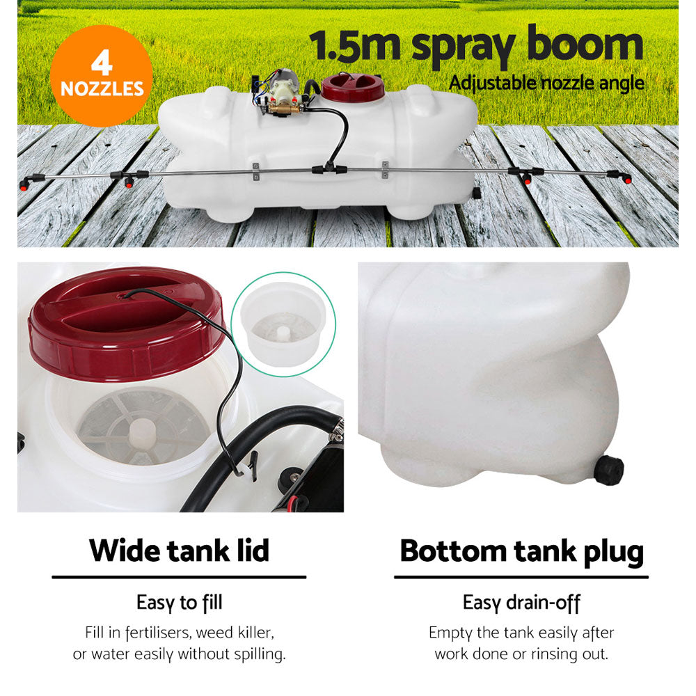 Giantz Weed Sprayer 60L 1.5M Fixed Boom Garden Spray 3