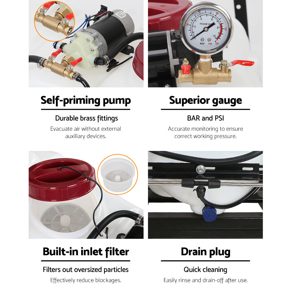 Giantz Weed Sprayer 60L Trailer 1.5M Boom Garden Spray 5