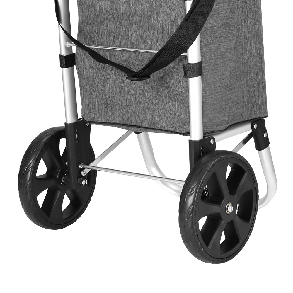 Emajin Shopping Trolley Cart 45KG Foldable Grey 4