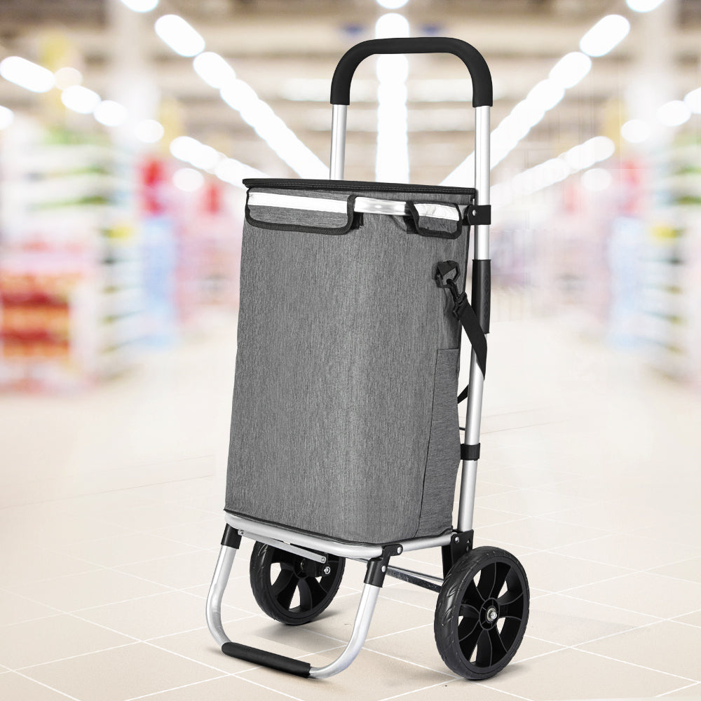 Emajin Shopping Trolley Cart 45KG Foldable Grey 7