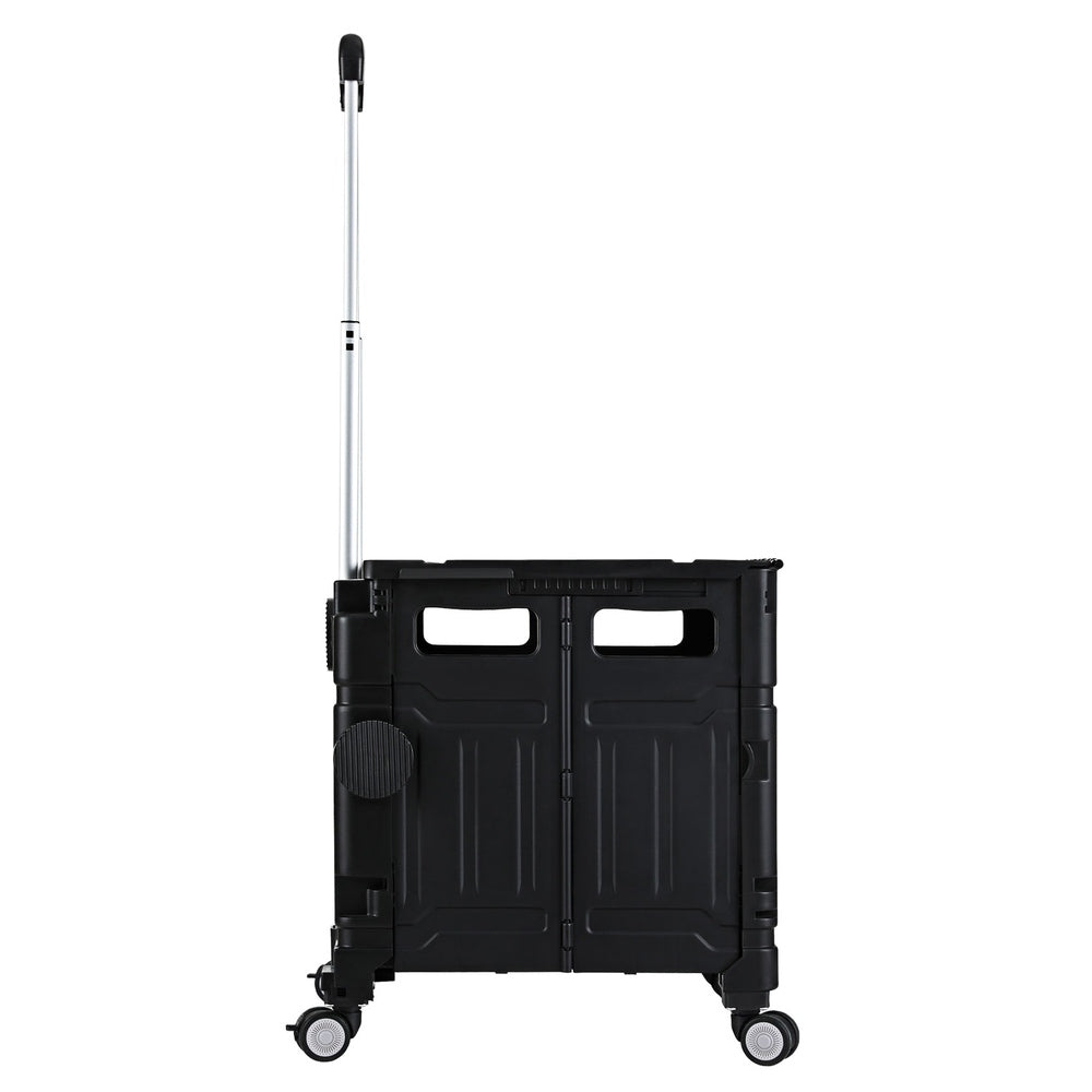 Emajin Shopping Trolley Cart 75L Foldable Black 3