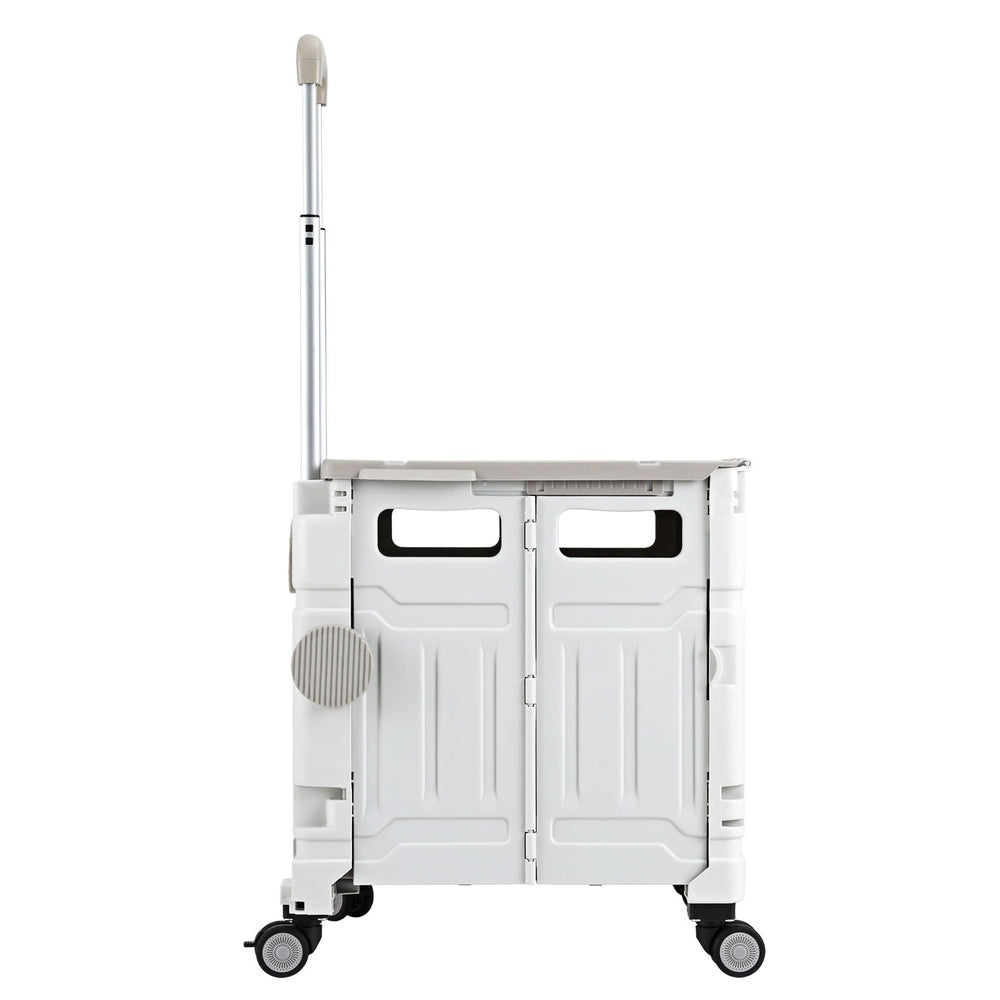 Emajin Shopping Trolley Cart 75L Foldable White 3