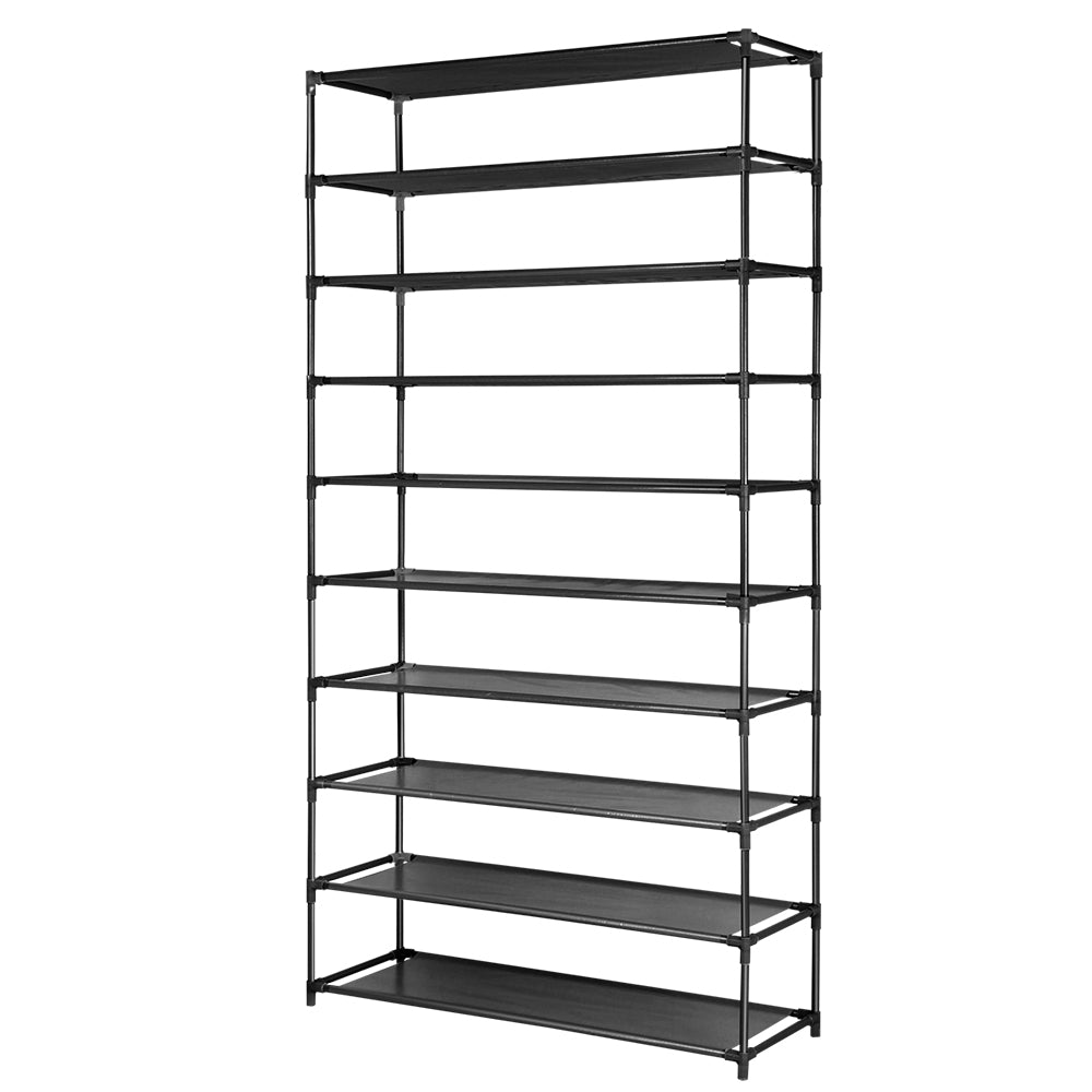 Artiss Shoe Rack Cabinet Stackable 50 Pairs 10-Tier Black 3