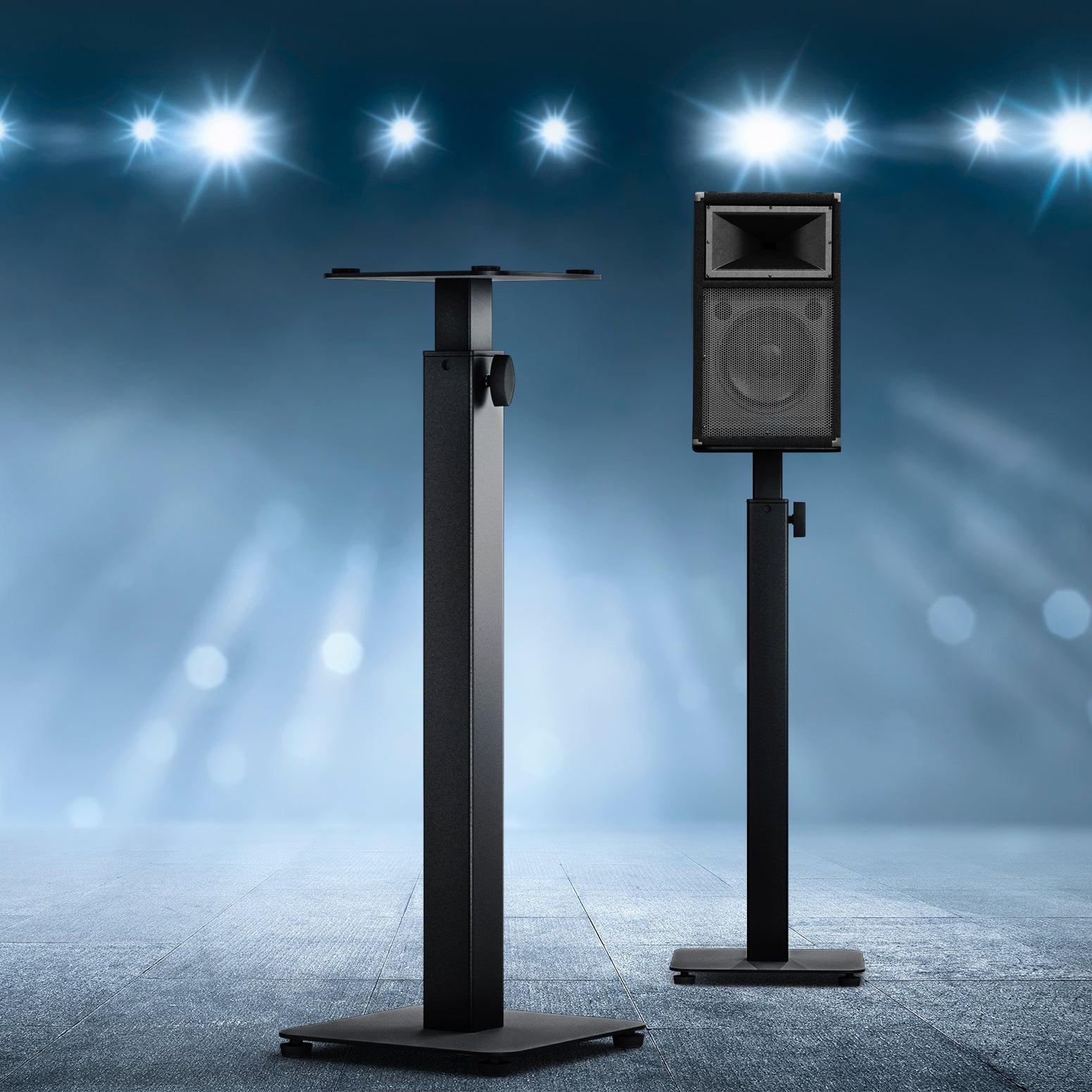 Alpha Speaker Stand 70-117cm Adjustable Height 2pcs 7