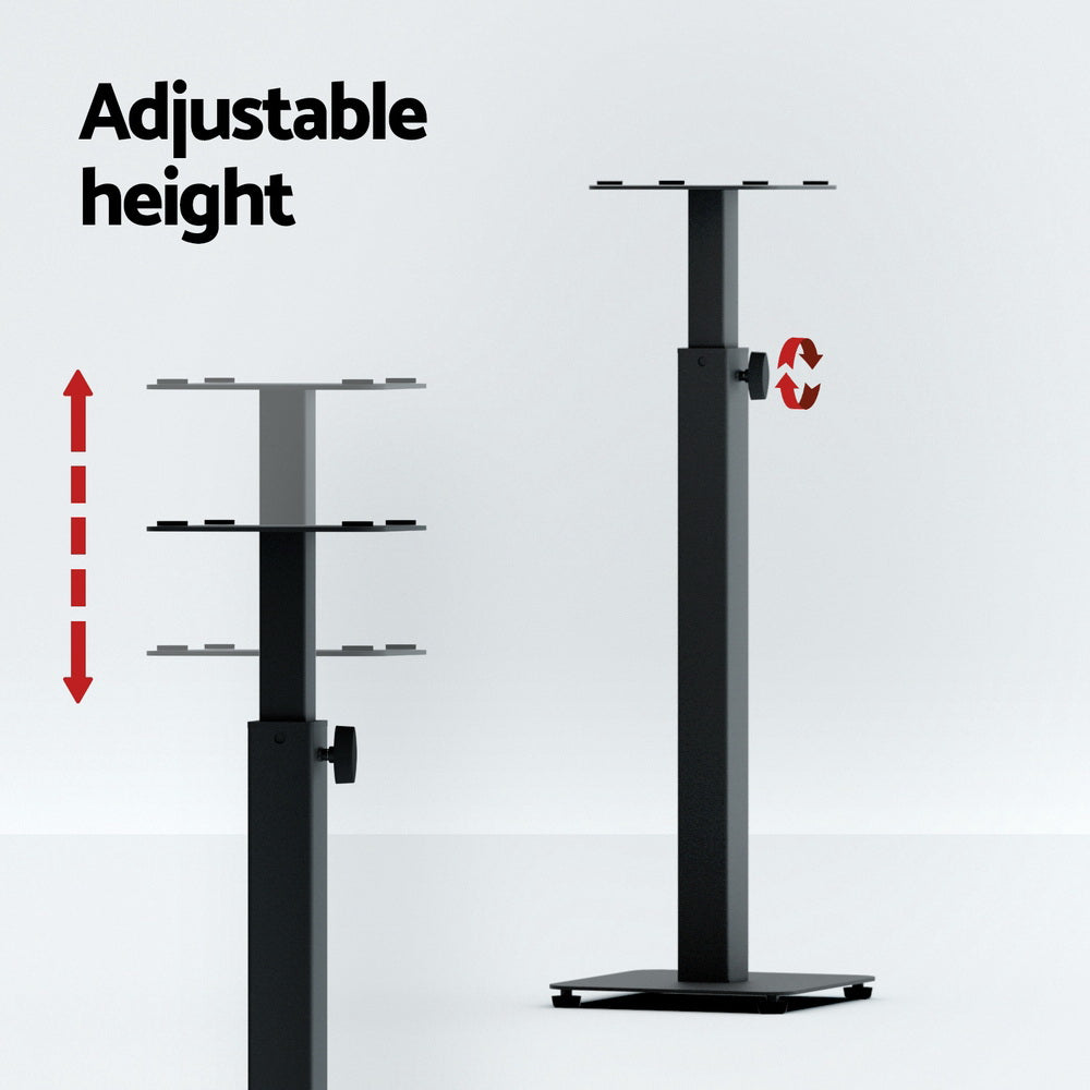Alpha Speaker Stand 70-117cm Adjustable Height 2pcs 5