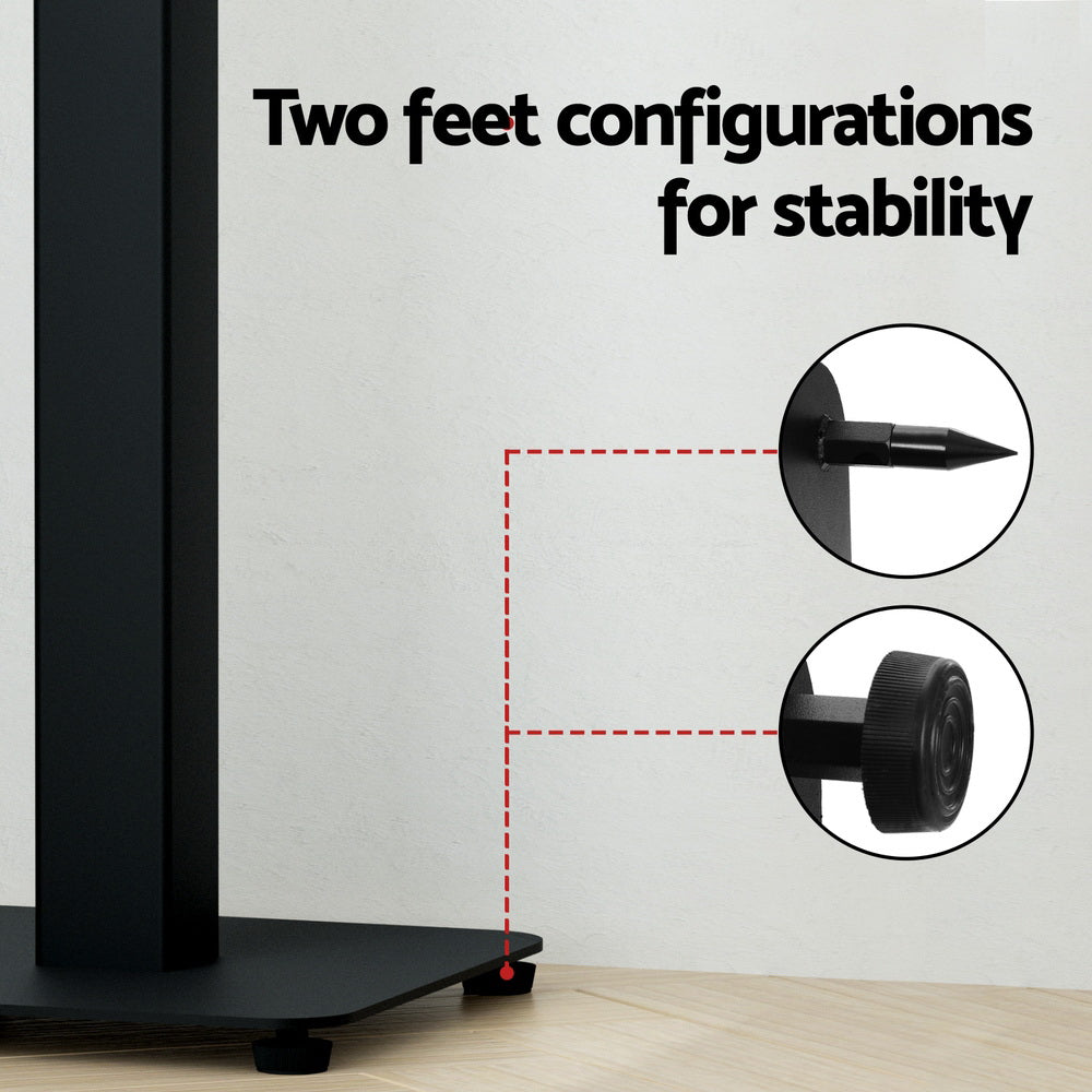 Alpha Speaker Stand 70-117cm Adjustable Height 2pcs 6