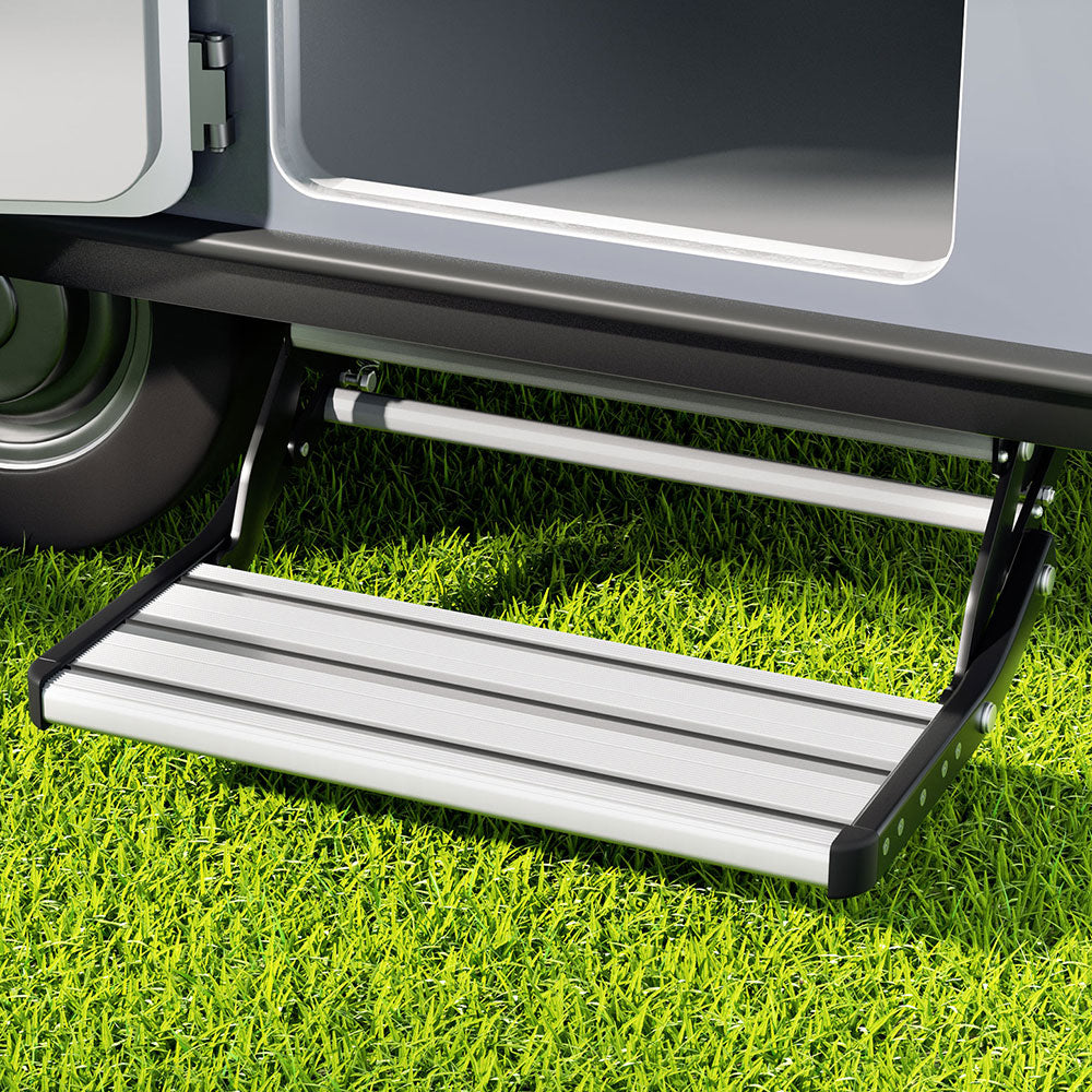 Weisshorn Caravan Step Pull Out Step Single Aluminium 200KG 5