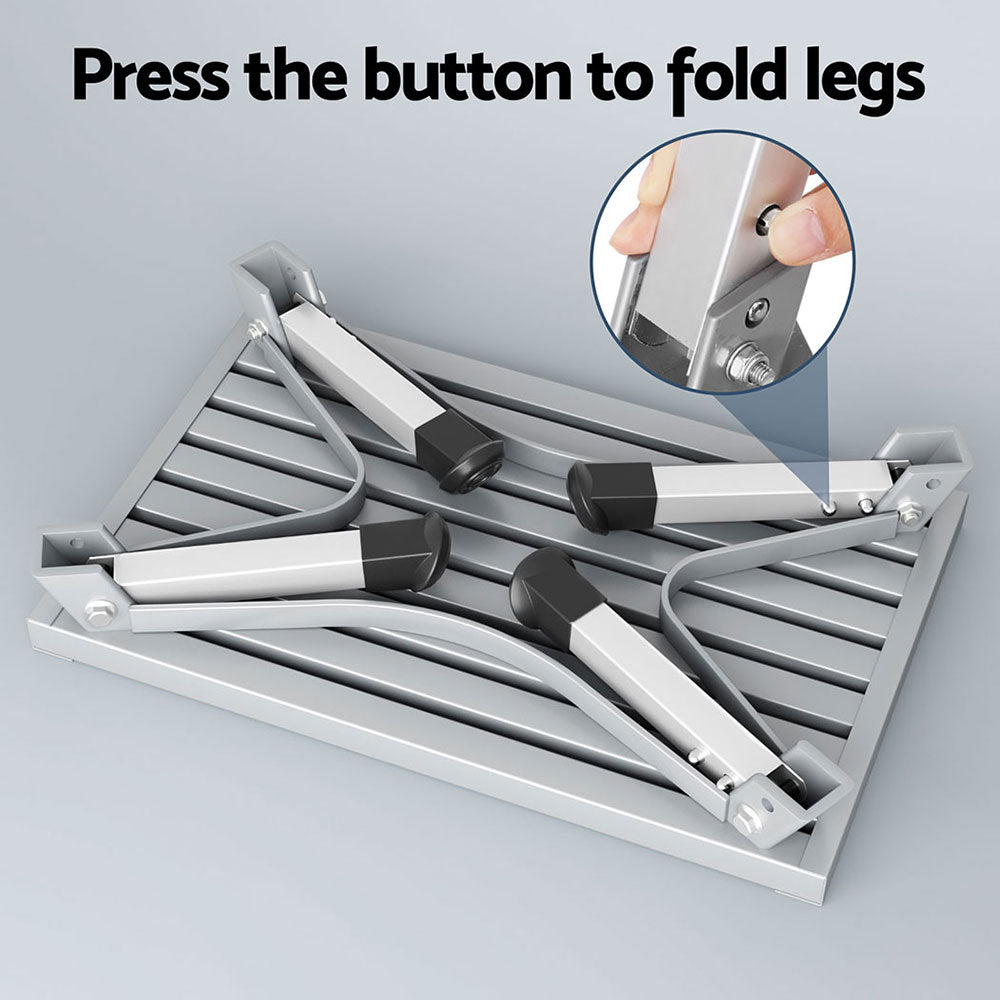 Weisshorn Caravan Step Folding Aluminium Step Ladder Stool 5