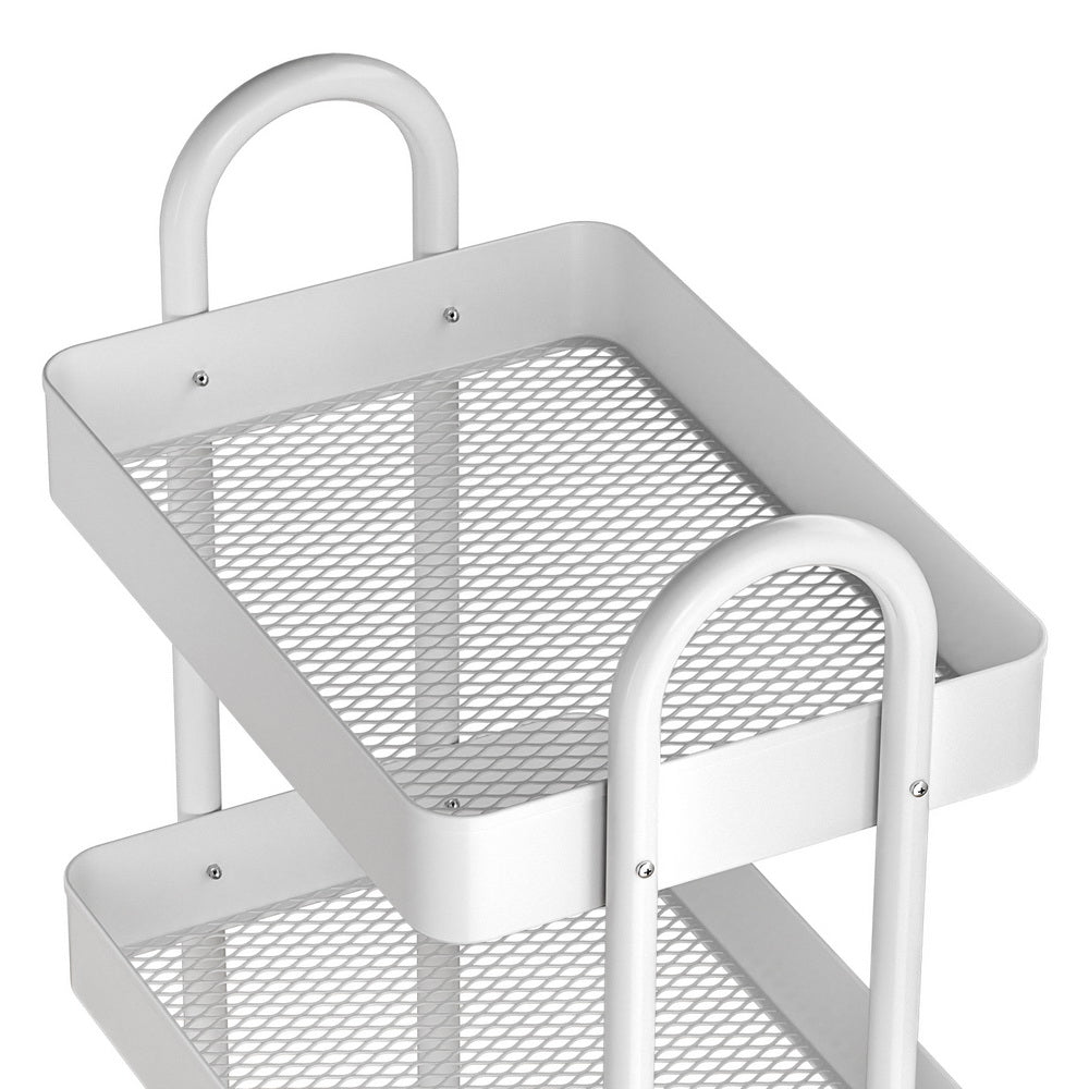 Artiss Storage Trolley Kitchen Cart 4 Tiers White 3