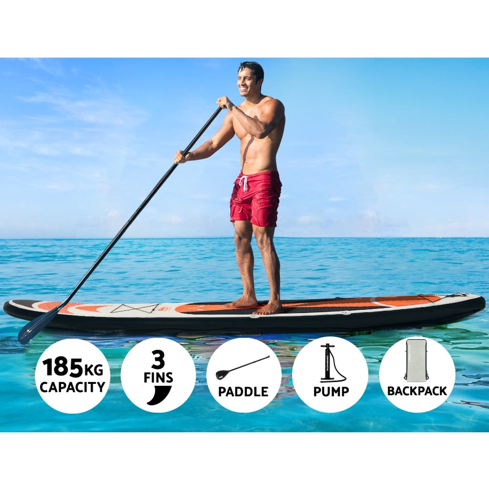 Weisshorn Stand Up Paddle Board 11ft Inflatable SUP Surfboard Paddleboard Kayak Surf Red 4