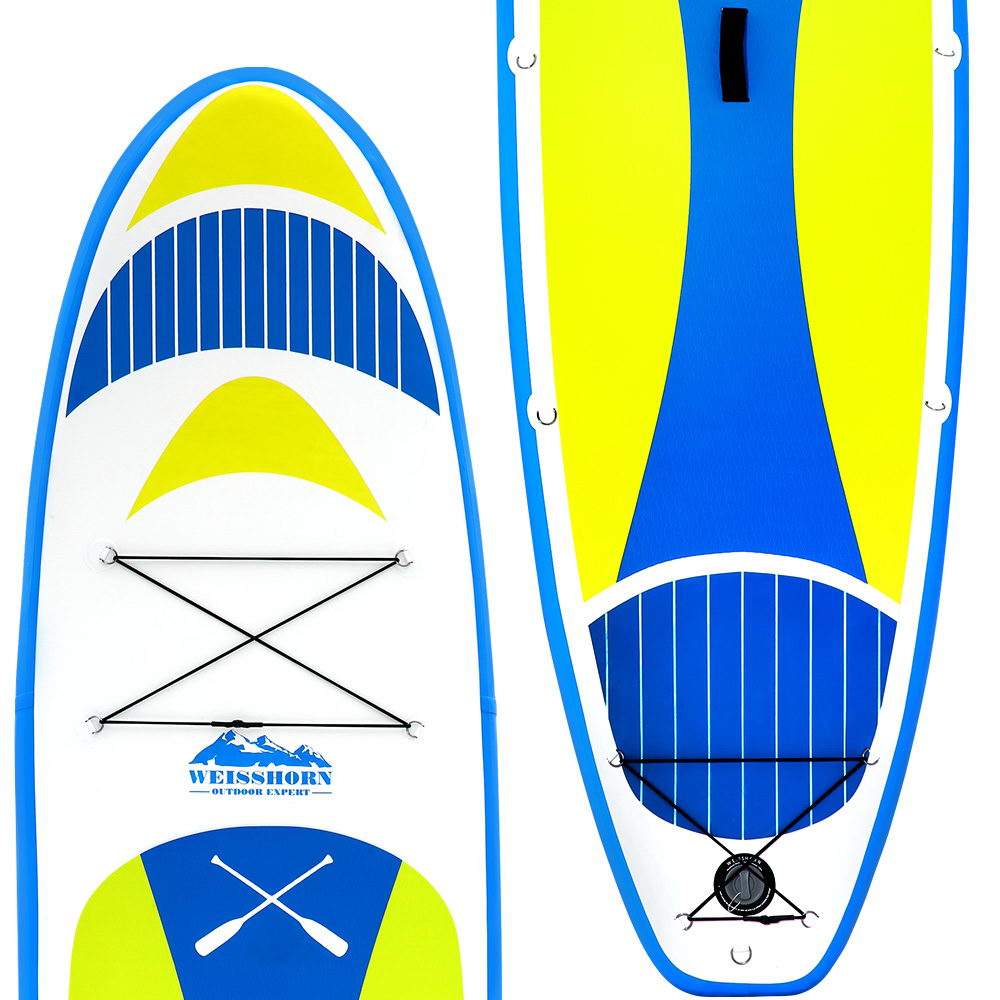 Weisshorn Stand Up Paddle Board 11ft Inflatable SUP Surfboard Paddleboard Kayak Surf Yellow 3