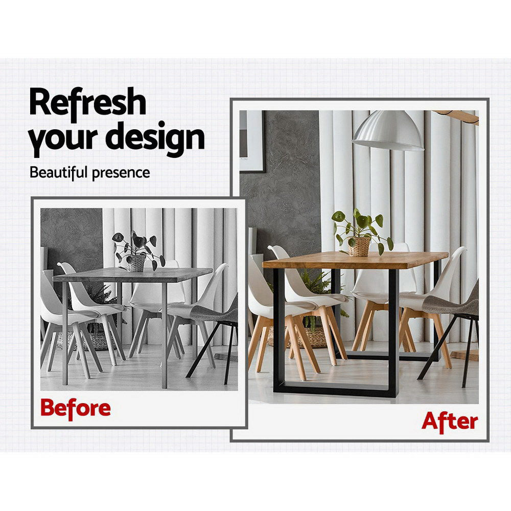 Artiss Metal Table Legs DIY Rectangular 71X65CM Set of 2 4