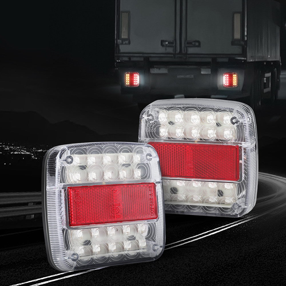 Giantz Pair 26 LED Tail Lights Stop Reverse Indicator 12V Ute Trailer Truck 7