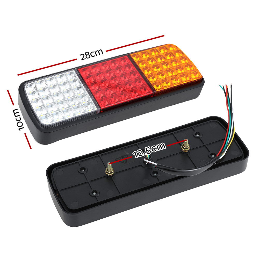 Giantz Pair 75 LED Tail Lights Stop Reverse Indicator 12V Ute Trailer Caravan Truck Boat 3