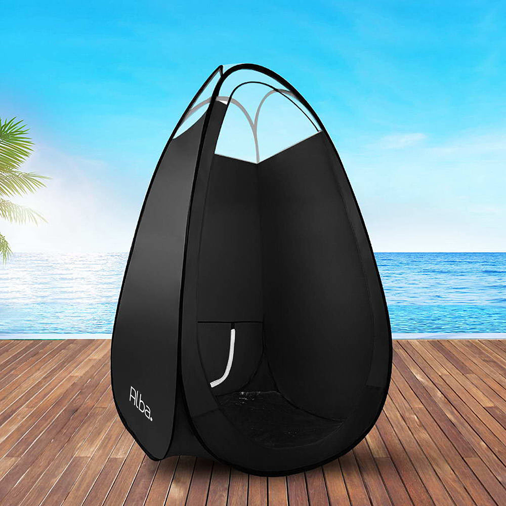 Portable Pop Up Tanning Tent - Black 7