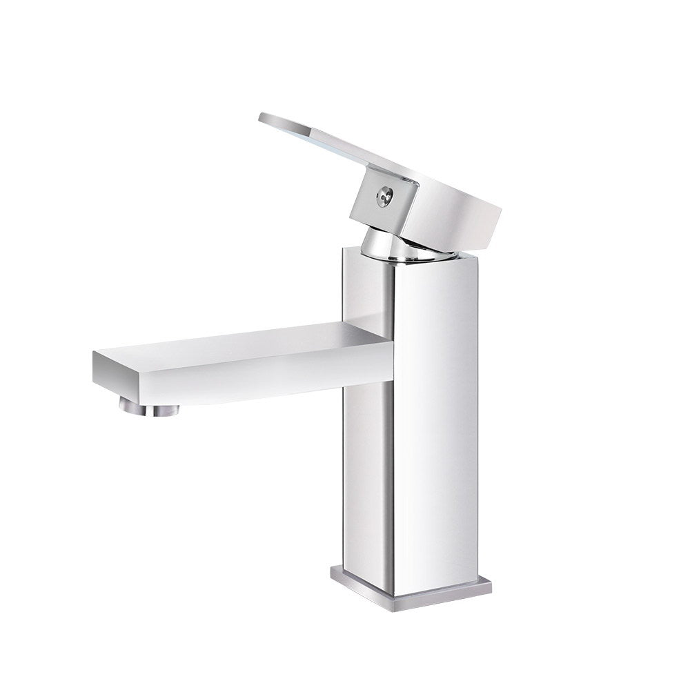 Cefito Bathroom Basin Mixer Tap Square Faucet Vanity Laundry Chrome 3