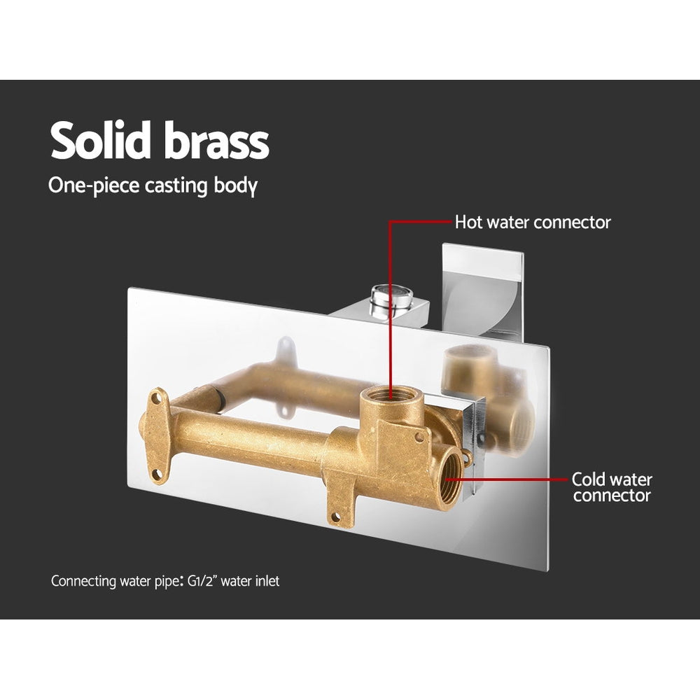 Cefito Bathroom Basin Mixer Tap Separate Faucet Vanity Laundry Chrome 5