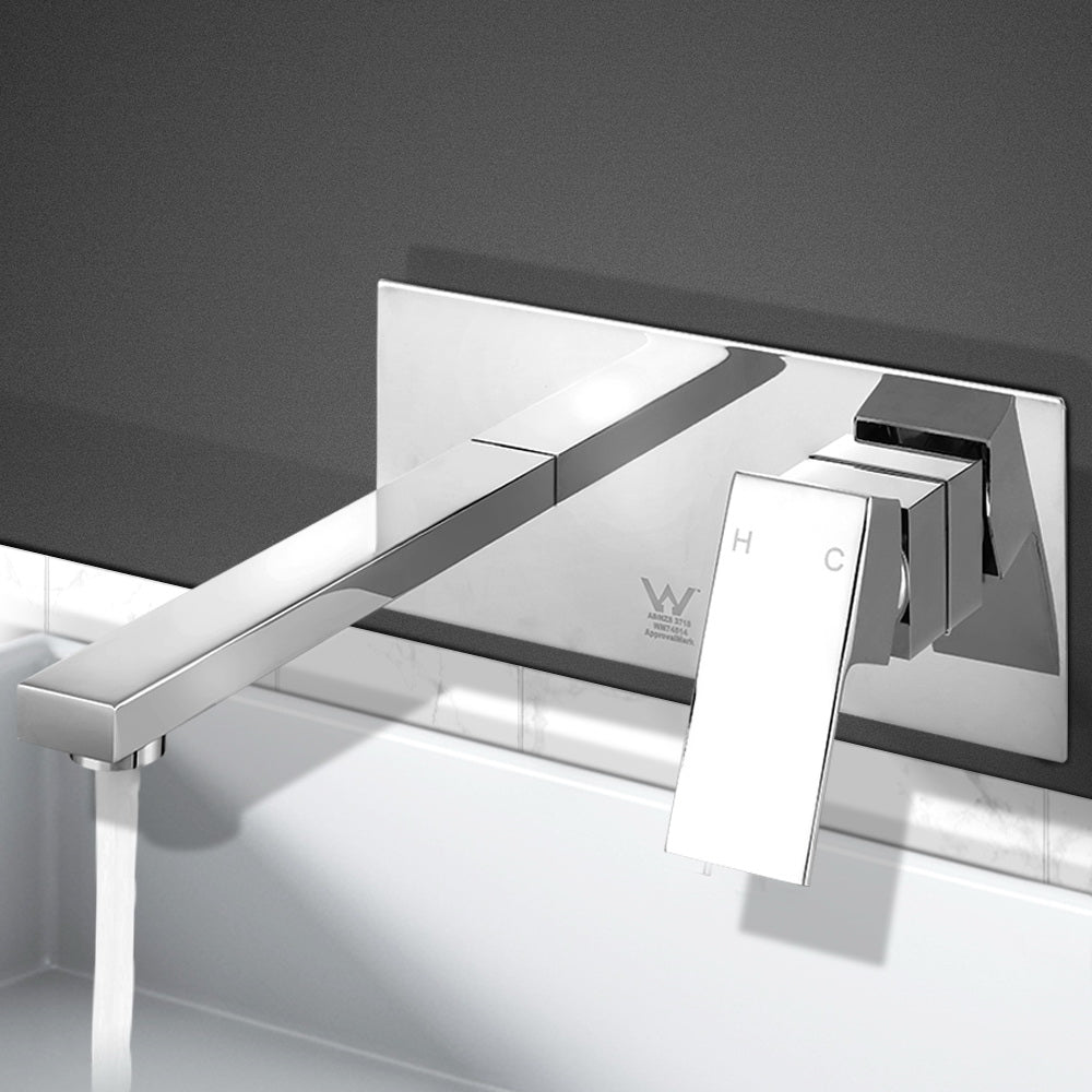 Cefito Bathroom Basin Mixer Tap Separate Faucet Vanity Laundry Chrome 7