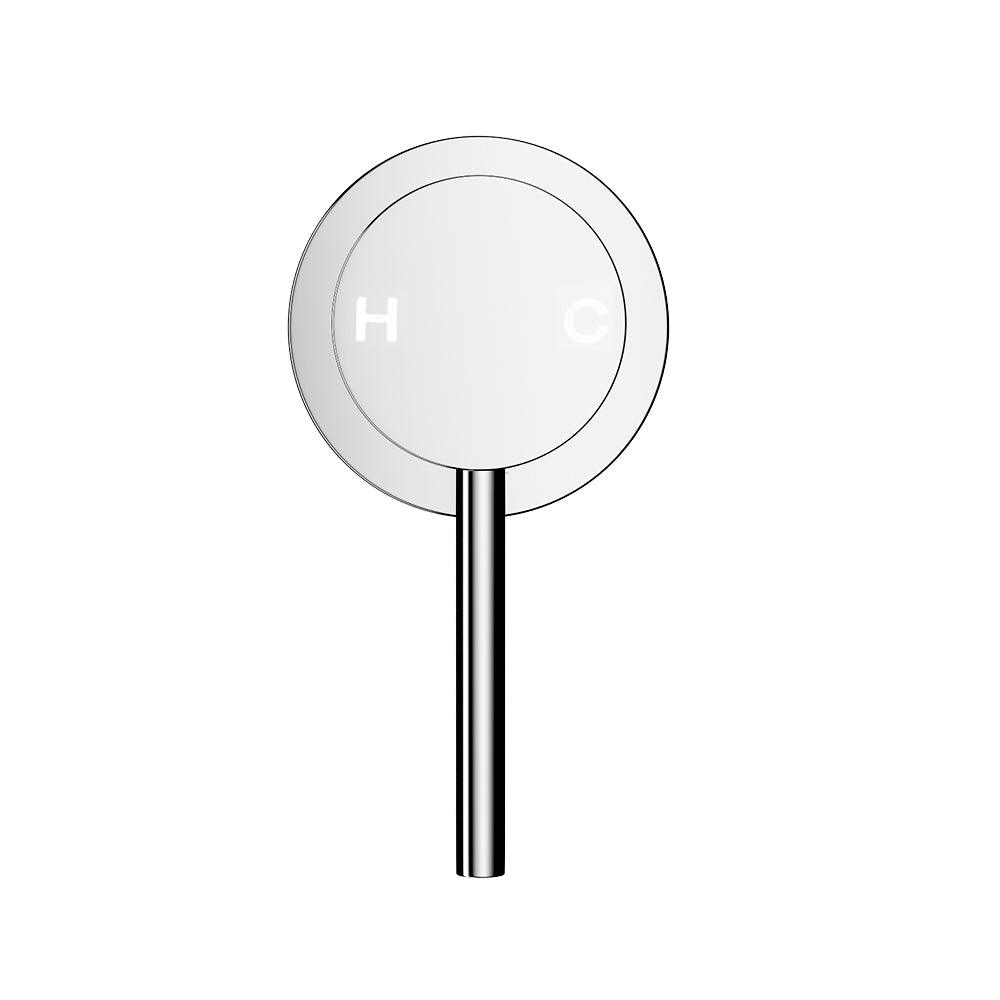 Cefito Basin Mixer Wall Tap Round Brass Faucet Shower Bathtub Chrome 3