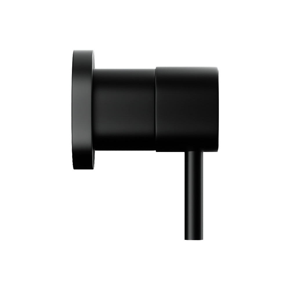 Cefito Basin Twin Tap Wall Round Brass Faucet Shower Bathtub Black 4