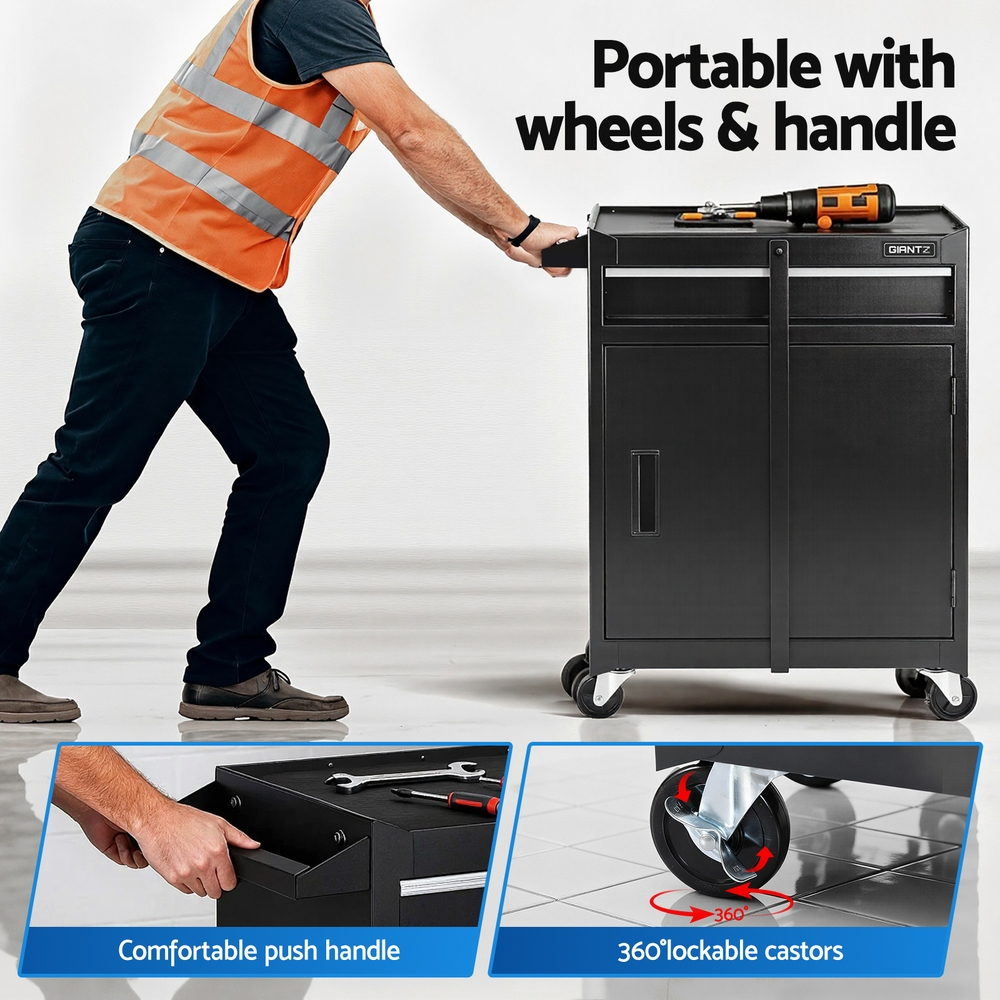 Giantz Tool Chest Trolley Cabinet Rolling Toolbox Garage Storage Tools organizer 5