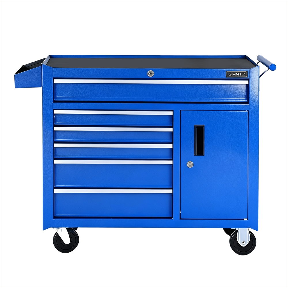 Giantz 6 Drawer Tool Chest Trolley Cabinet Cart Toolbox Storage Organiser Wheels 3