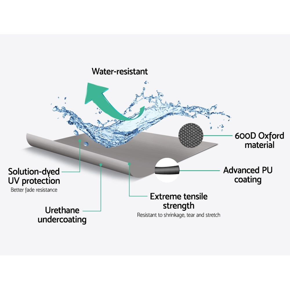 Seamanship 14- 16ft Boat Cover Trailerable Marine Grade 600D 4