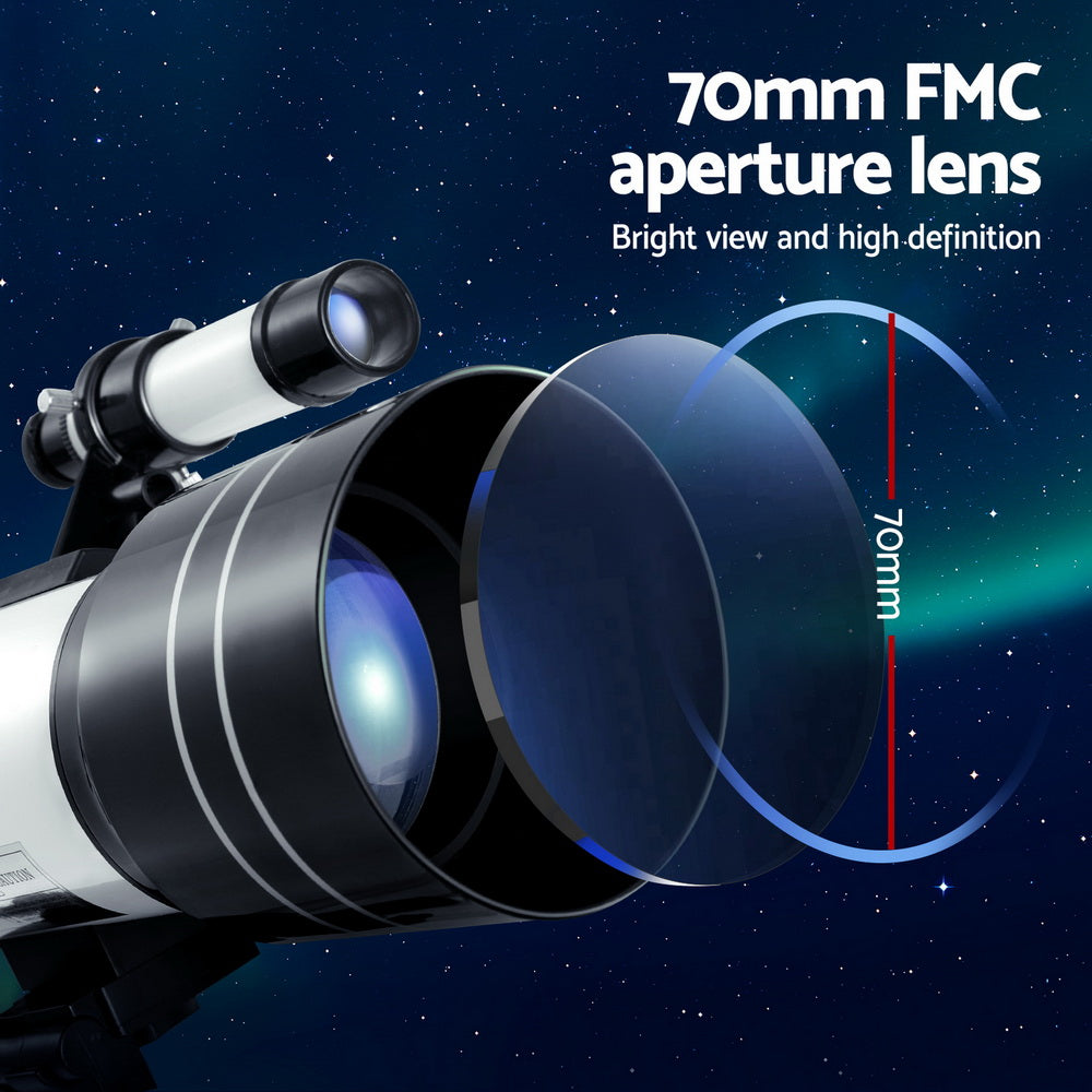 Portable 150X HD Astronomy Telescope with Tripod Optical Outdoor for Kids Adults 4