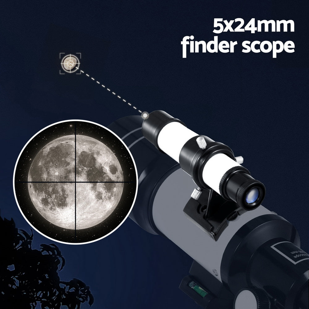 Portable 150X HD Astronomy Telescope with Tripod Optical Outdoor for Kids Adults 5
