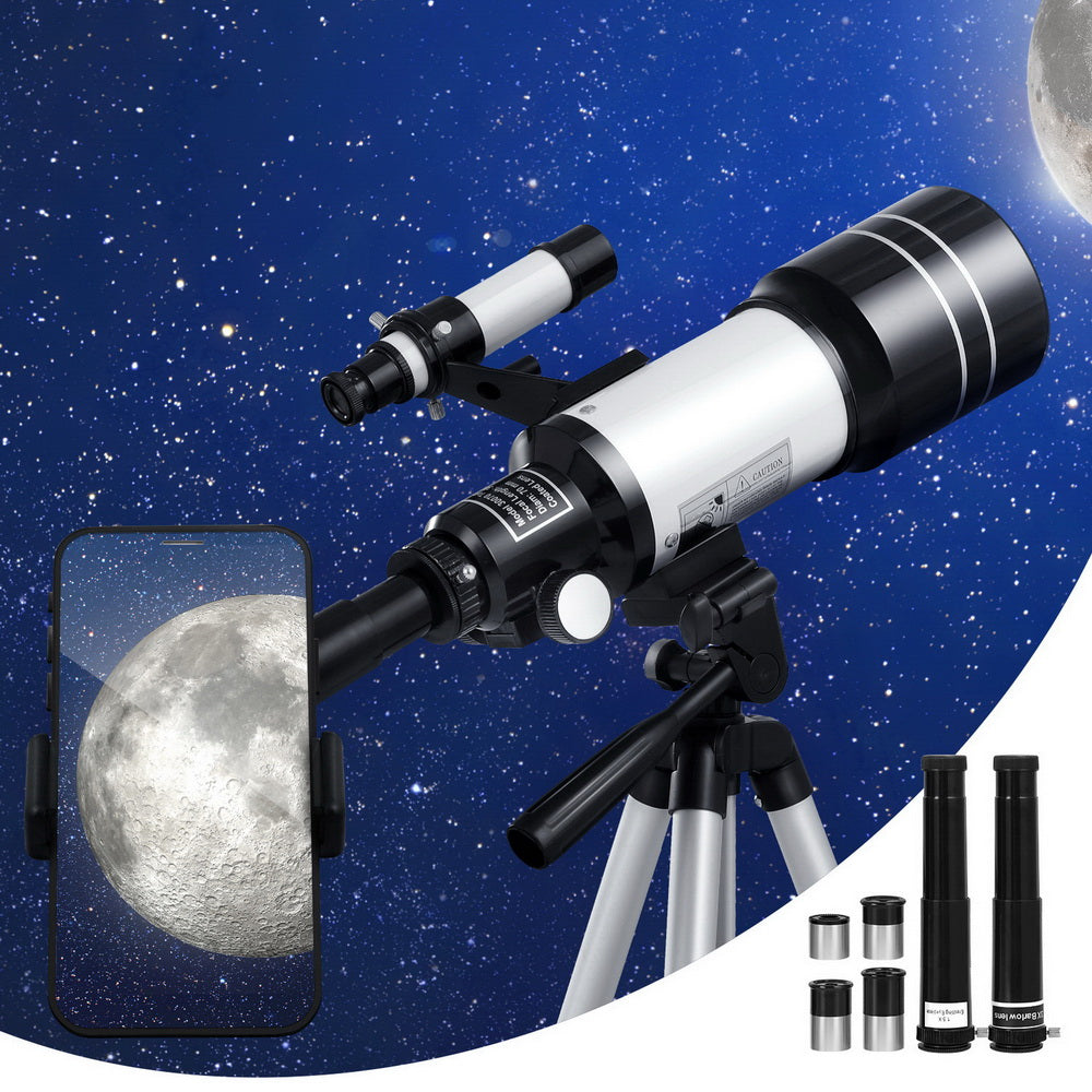 Portable 150X HD Astronomy Telescope with Tripod Optical Outdoor for Kids Adults 7