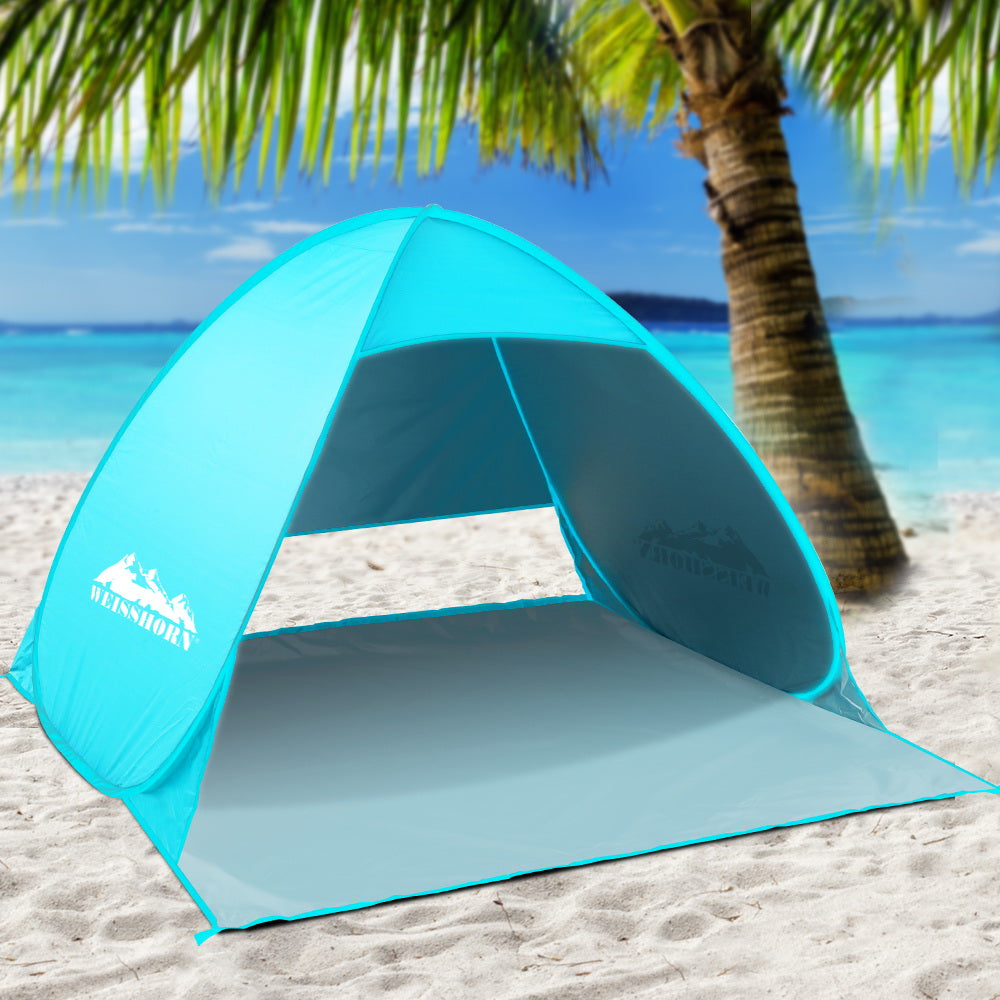Weisshorn Pop Up Beach Tent Camping Hiking 3 Person Sun Shade Fishing Shelter 7