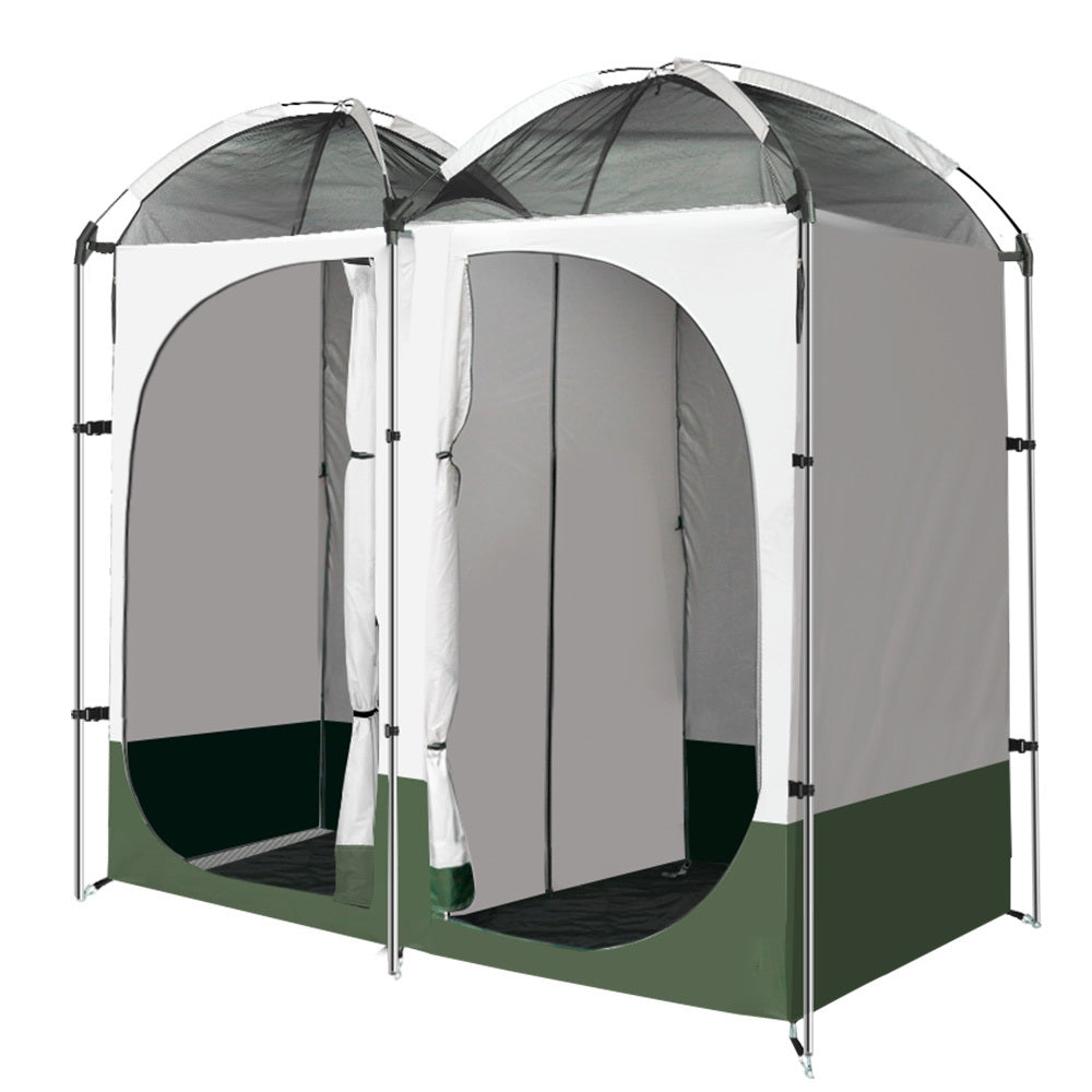 Weisshorn Double Camping Shower Toilet Tent Outdoor Portable Change Room 3