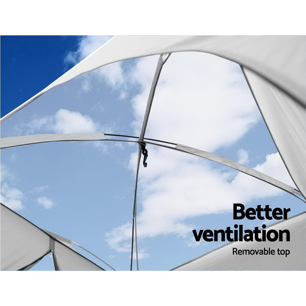 Weisshorn Camping Shower Toilet Tent Outdoor Portable Changing Room Ensuite 3