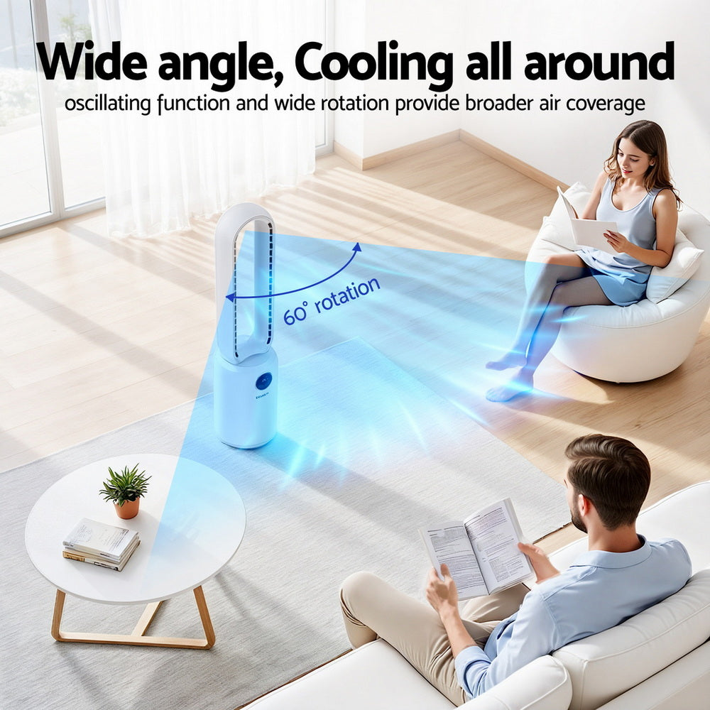 Devanti 2in1 Bladeless Fan Air Purification W/ Remote 88cm 6