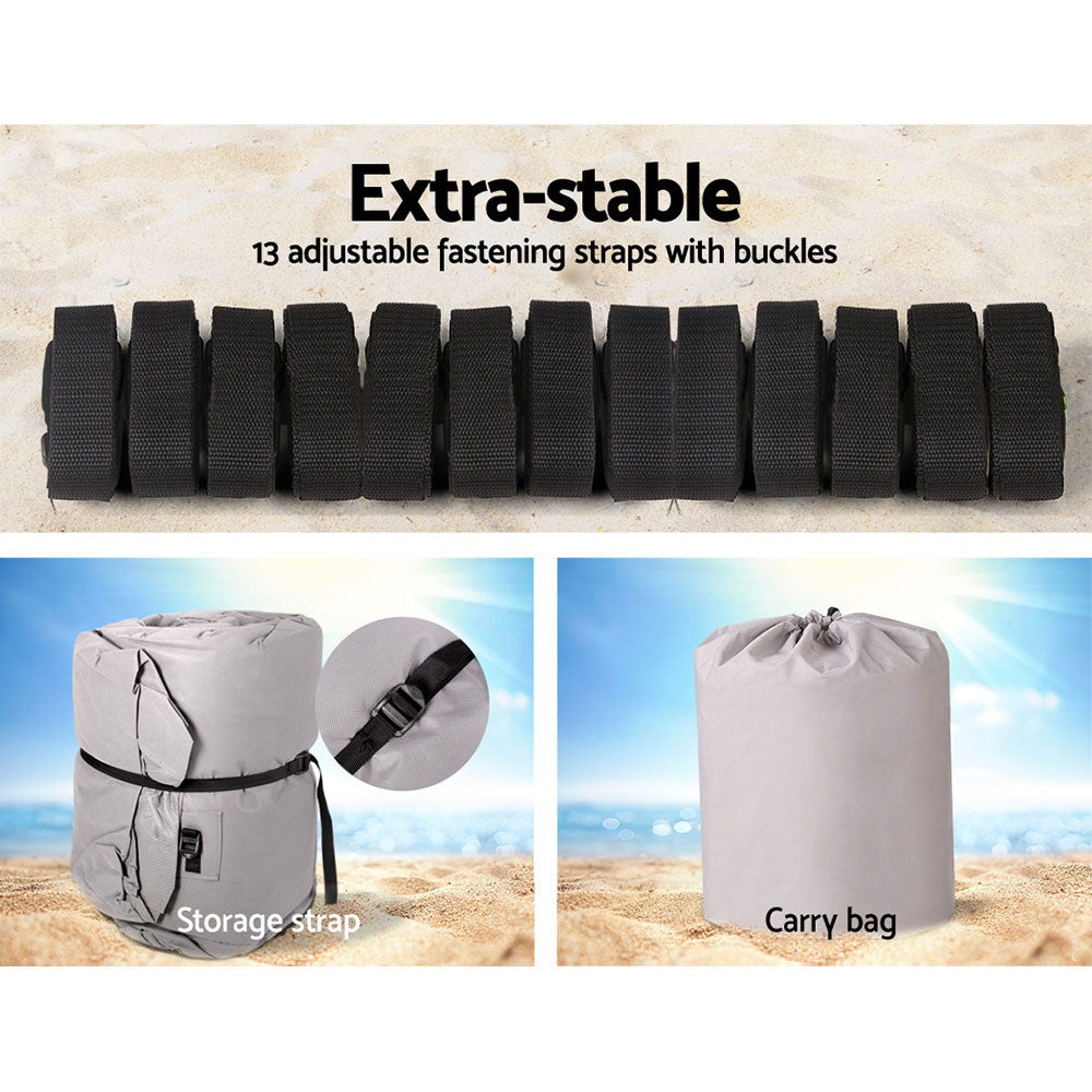 Seamanship Boat Cover 19-21ft Trailerable Jumbo Marine Grade Heavy Duty Grey 6