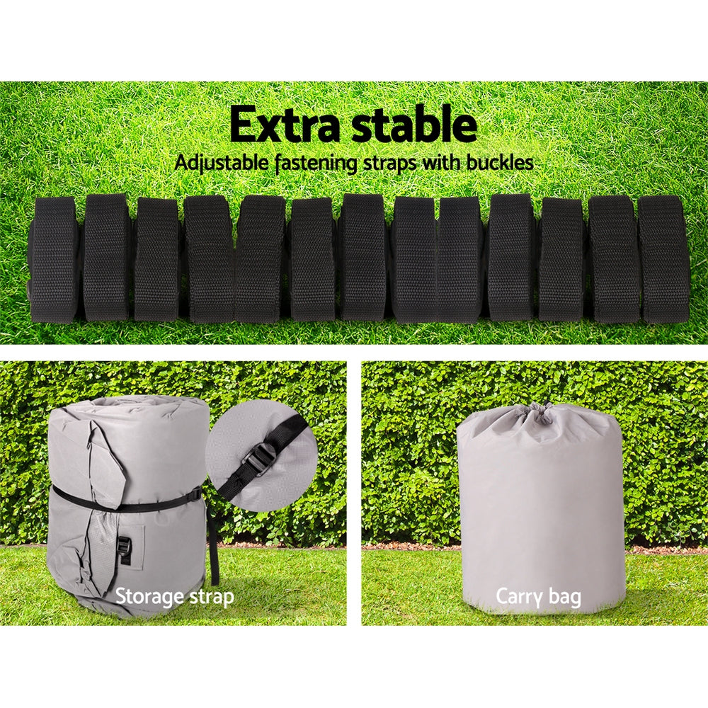 Seamanship Boat Cover 25-27ft Trailerable Jumbo Marine 600D Heavy Duty Grey 7